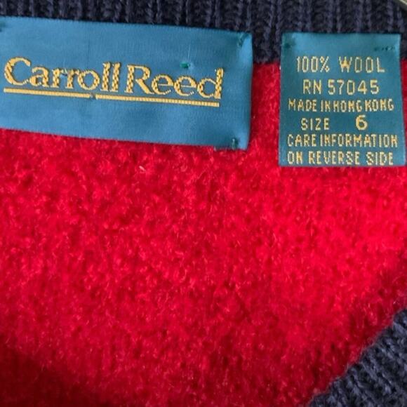 Carroll Reed Cardigan Sweater Womens 6 Long Sleeve Button Wool Preppy Feminine - Picture 5 of 7